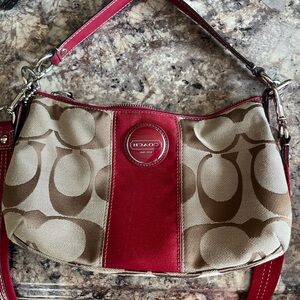 Coach signature crossbody purse